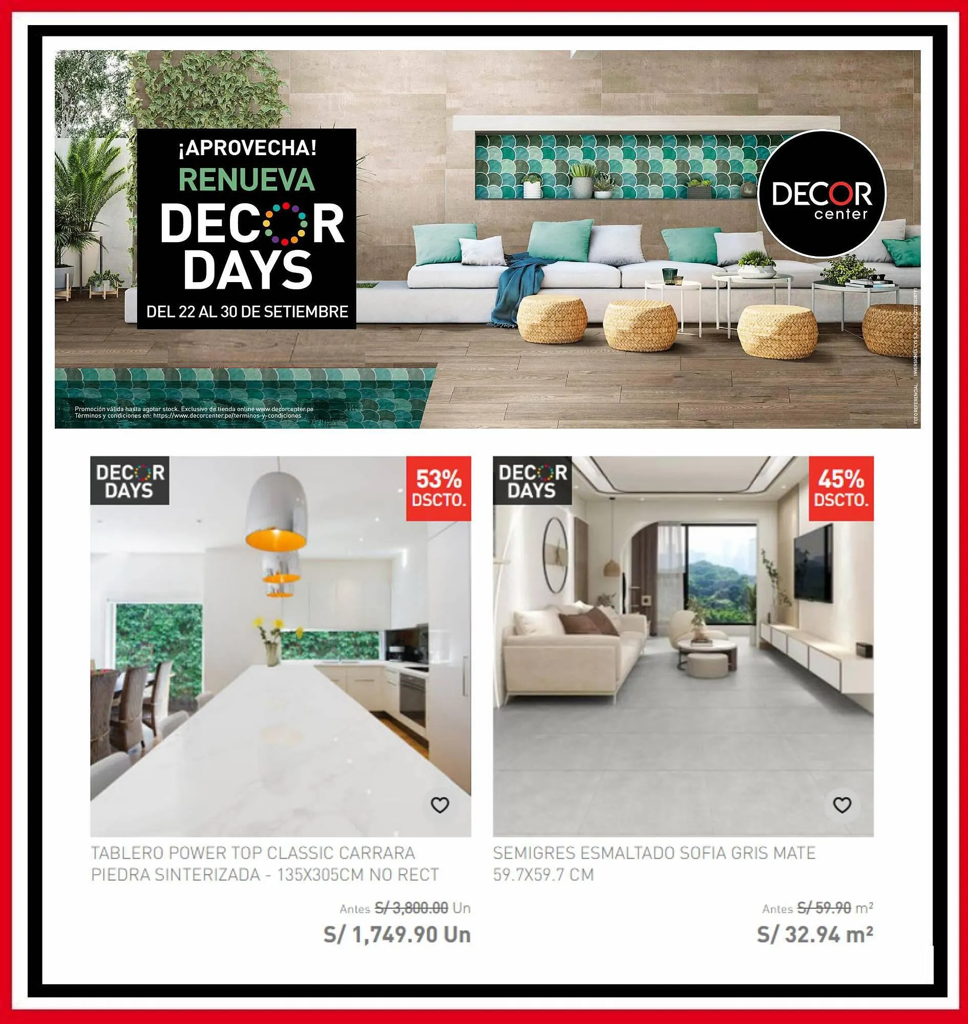 Catalogo de Catálogo Decor Center 26 de setiembre al 30 de setiembre 2023 - Pag 5