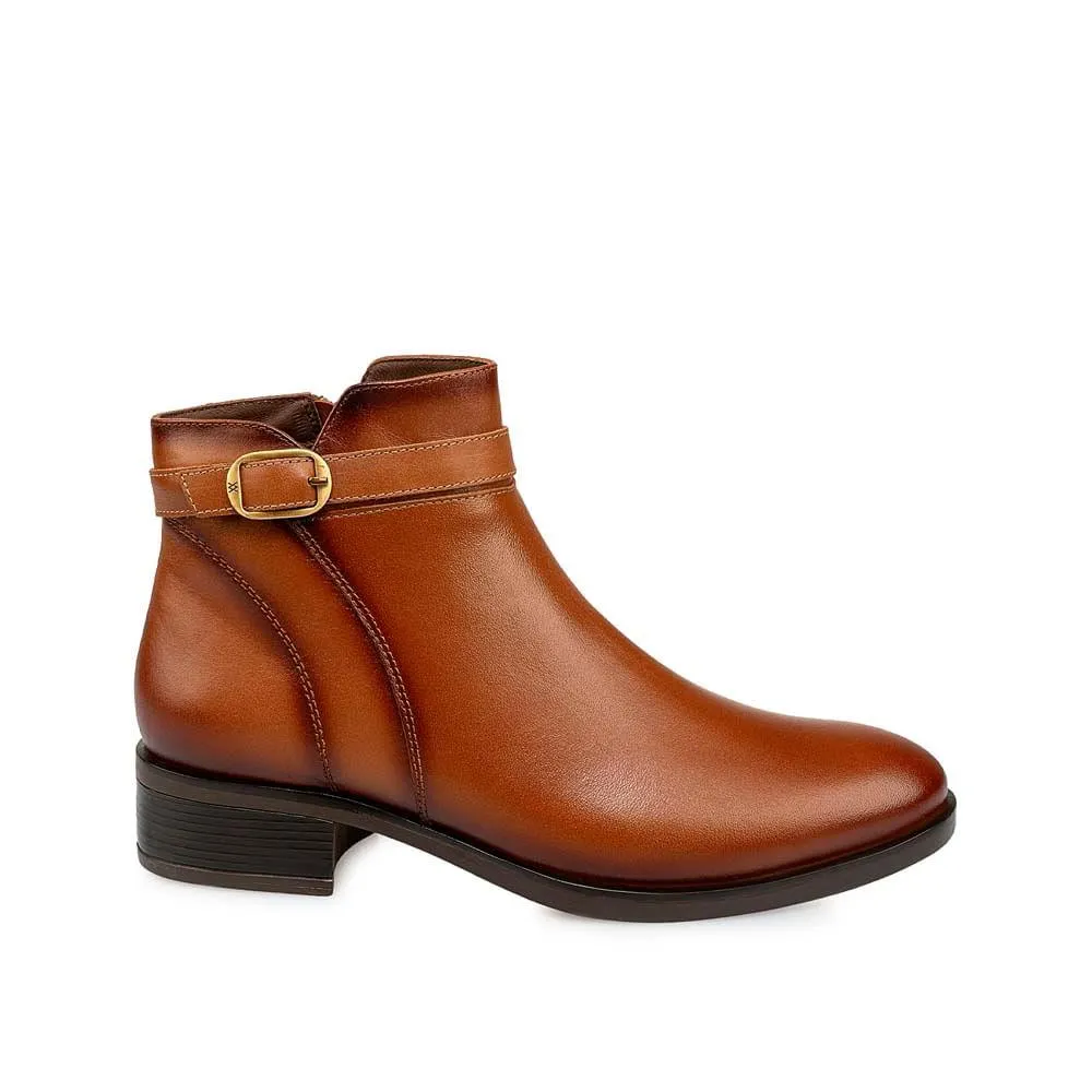 Botín Jodhpur Casual FER-2437 Miel Viale Cuero