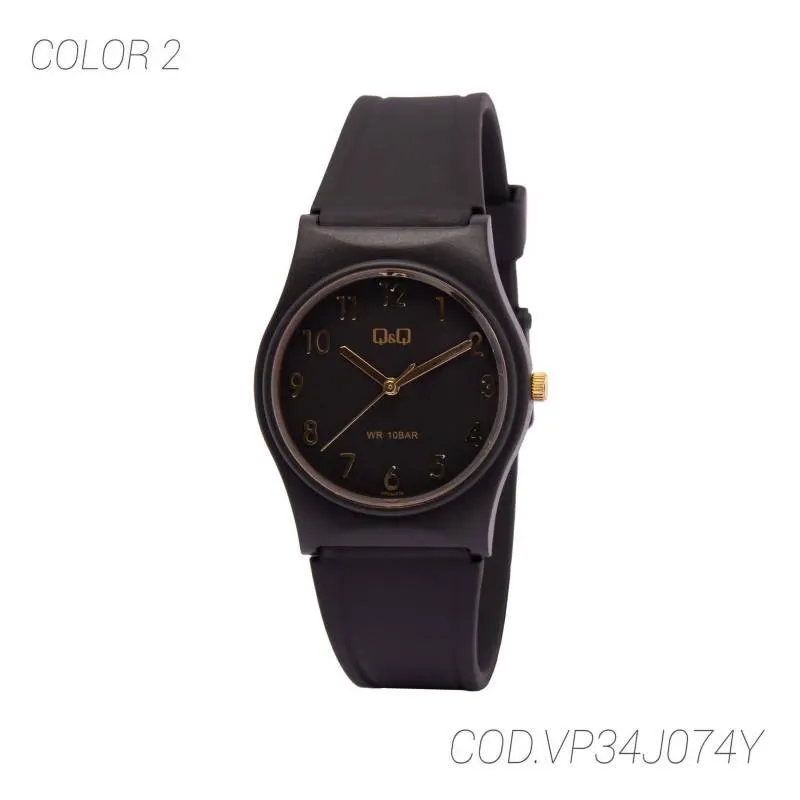 RELOJ ACUATICO MUJER VP34J074Y Q&Q - Negro - 30-31