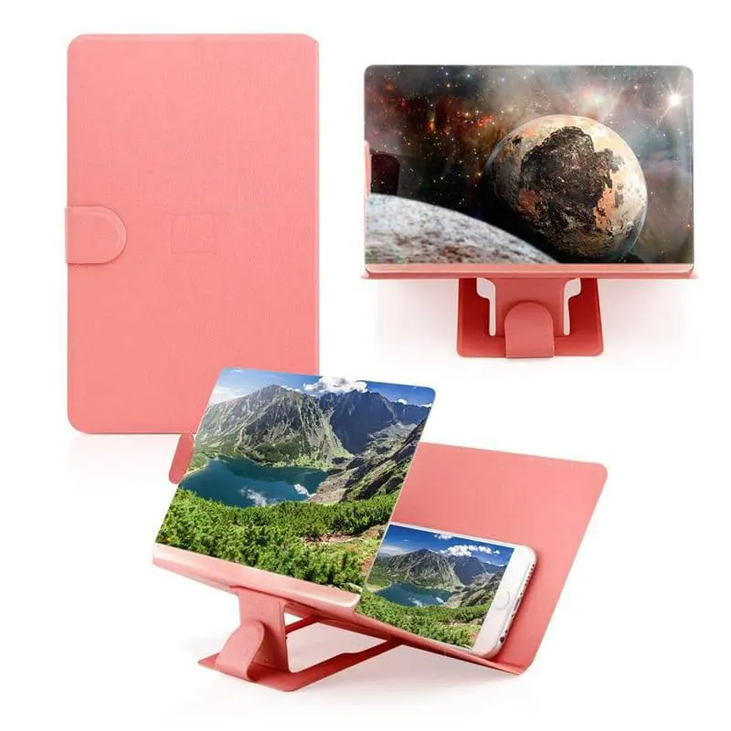 Amplificador de Pantalla 3D para Teléfono Móvil Lupa Plegable