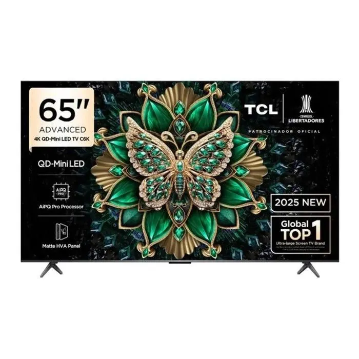 Televisor TCL 65" QD-Mini LED 4K UHD Google TV 65C6K (Año 2025)