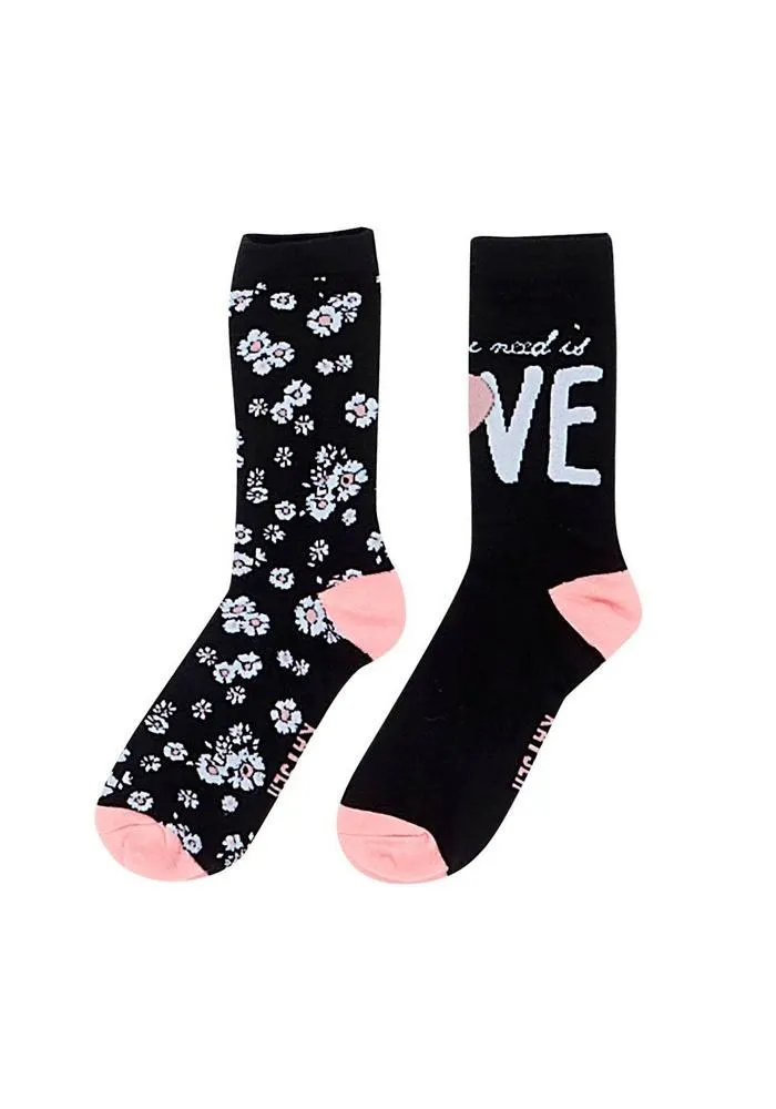 BIPACK CALCETÍN MUJER 99MP285 BAMBÚ NEGRO 2