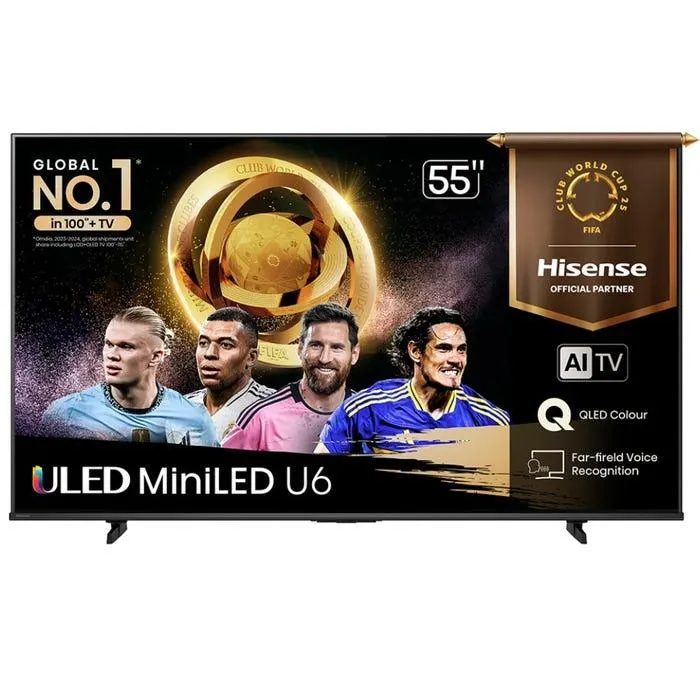 TV Hisense 55" ULED MiniLED 4K UHD Vidaa 55U6QV