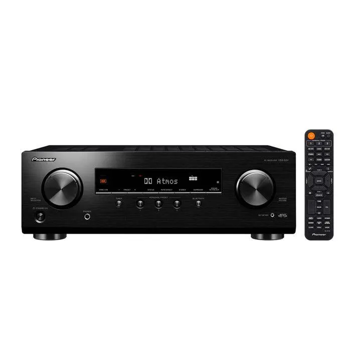 Amplificador Pioneer Receptor AV 5.2 canaIes 4K Bluetooth VSX-534 Version USA VSX-534 Negro