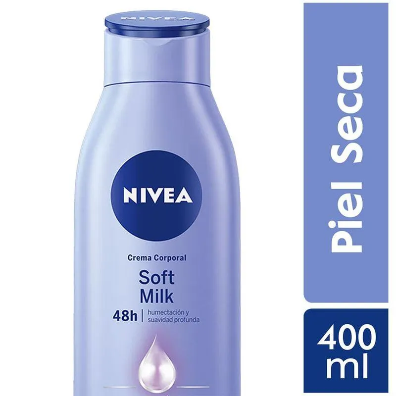 Nivea Soft Milk Piel Seca Crema Corporal - Frasco 400 ml