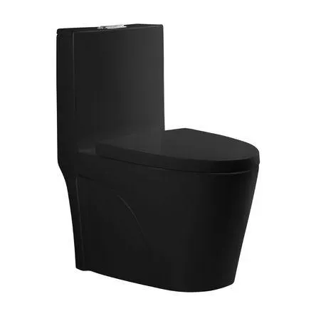 Inodoro One Piece Orange Palermo Negro Mate Modelo 1109B