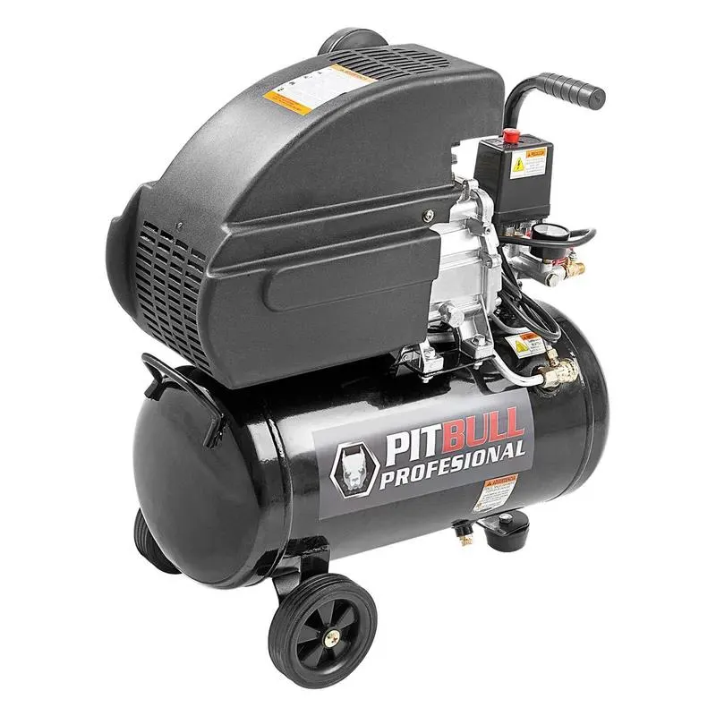 Compresor De Aire Pitbull Profesional 2HP 24 Lt