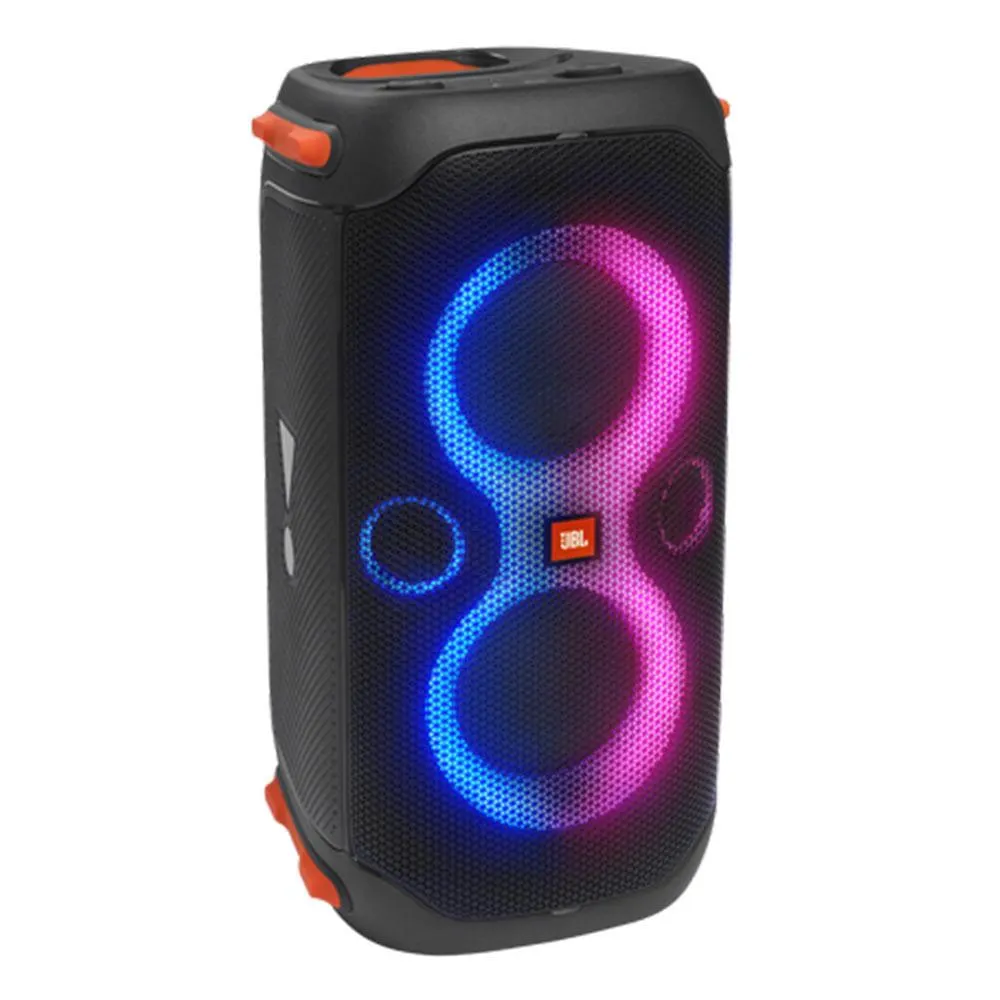 Parlante bluetooth JBL Partybox 110 potencia 160W, resistente al agua IPX4, hasta 12 horas de reproducción, negro