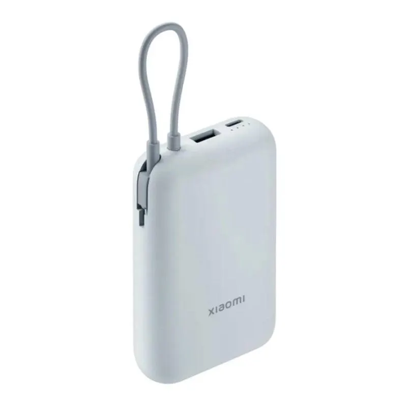 Xiaomi Power Bank 10000mah Cable Integrado 22w Azul Claro