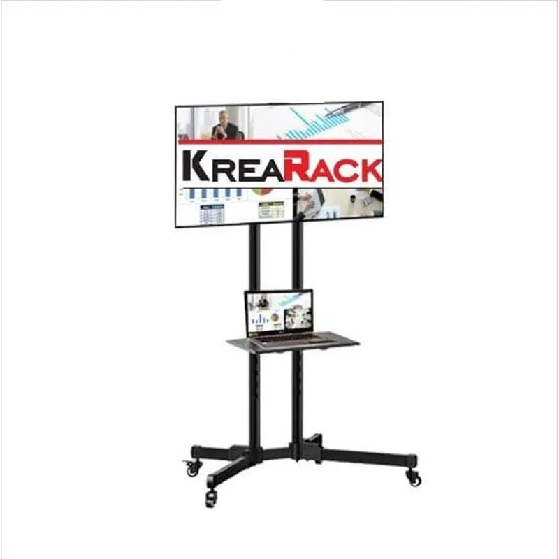 Rack para tv pedestal con ruedas de 26 a 70"