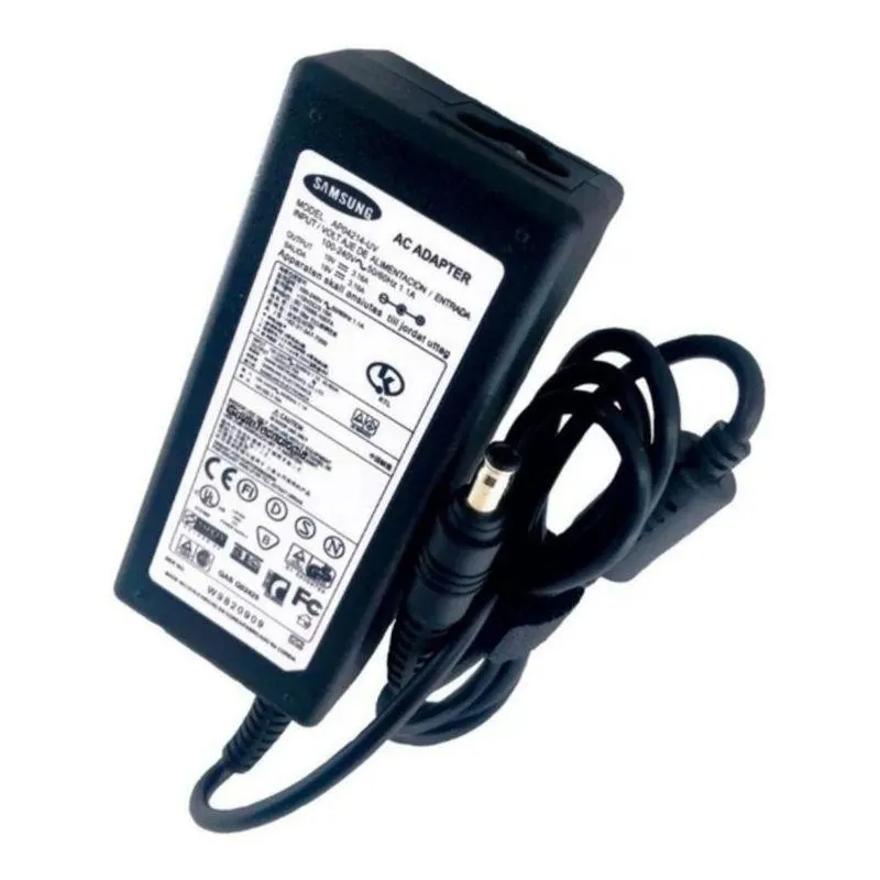 CARGADOR PARA LAPTOP SANSUNG 19V. 3.1A. 60w. 5.5X3.0 mm.