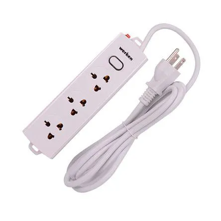 Extensión 3 tomas Univ Tierra 2 m Werken