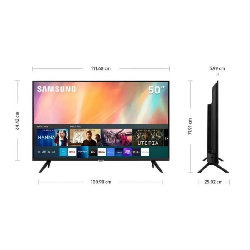 Televisor Samsung 50 UHD 4K Smart UN50AU7090