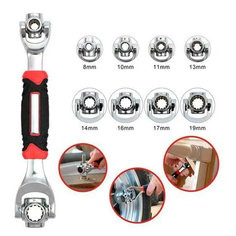 Llave 48 En 1 Todo en 1 Con Cabezal Giratorio 360 Grados De Reparación