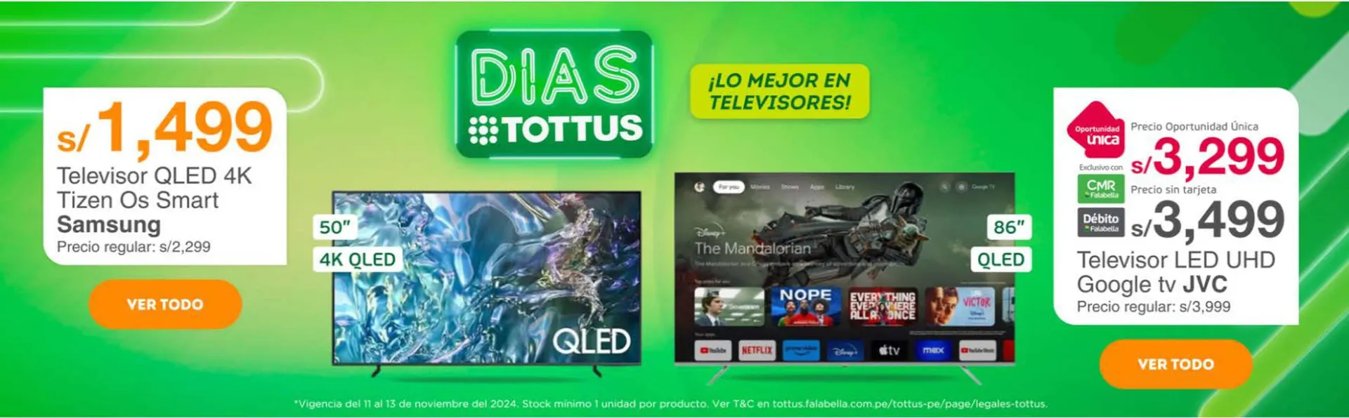 Catalogo de Catálogo Tottus 11 de noviembre al 13 de noviembre 2024 - Pag 1