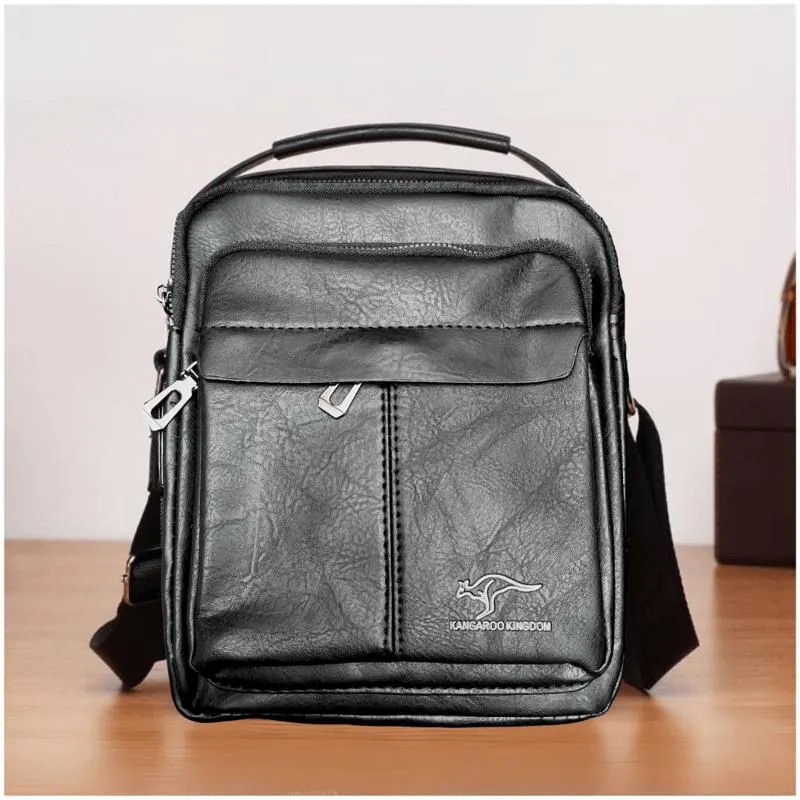 Morral Bolso para Hombre Elegante Cuero PU