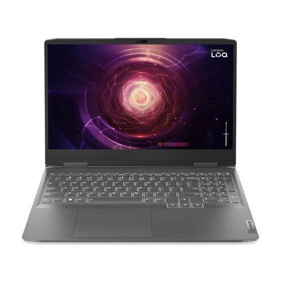 Laptop Gamer Lenovo LOQ de 15.6", modelo 82XT002PLM, tarjeta gráfica GeForce RTX 4050, procesador AMD Ryzen 7 7840HS, 16GB RAM, disco sólido de 512GB, cámara web 1080p FHD, entrada HDMI, USB, Bluetooth 5.1, Windows 11, para gamers.