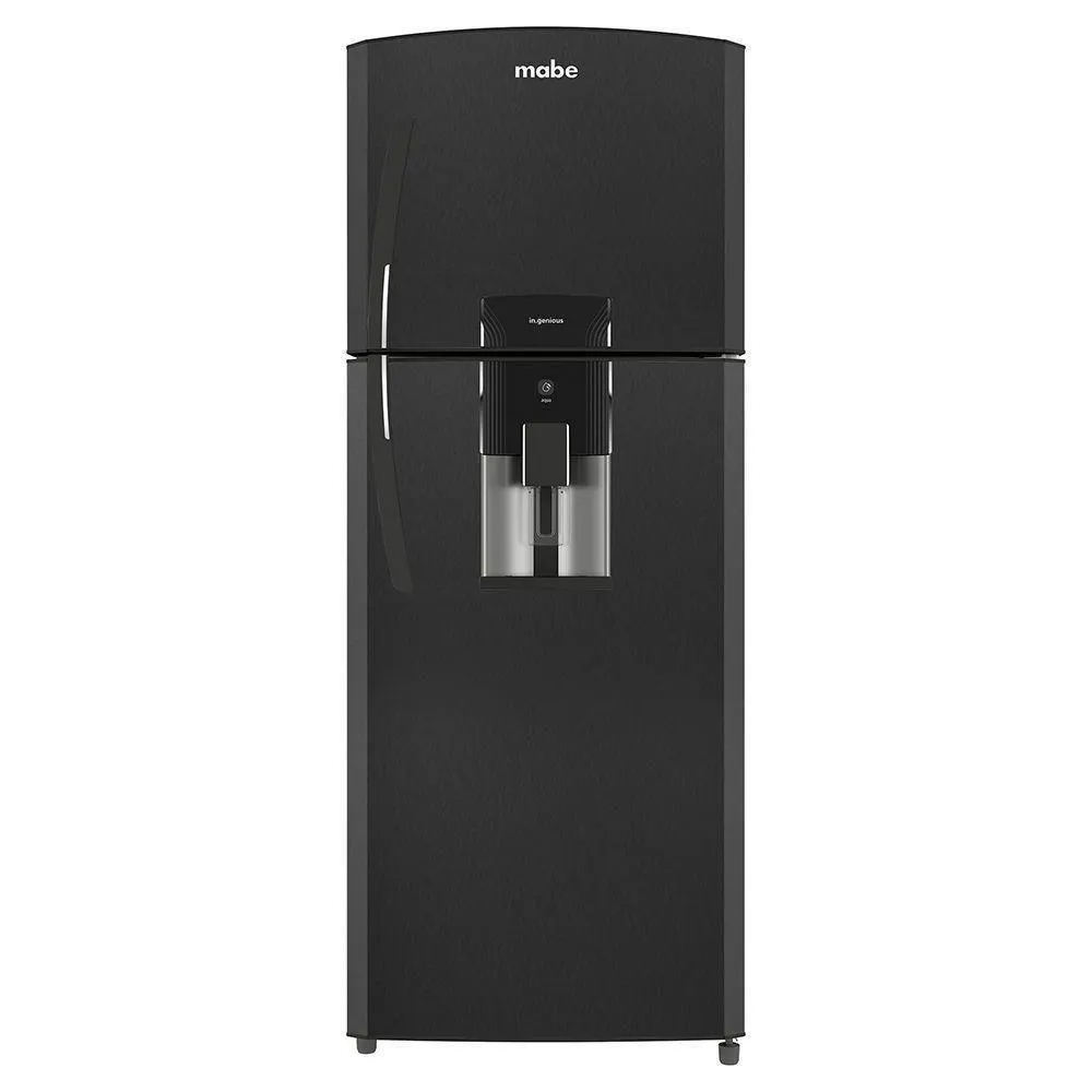 Refrigeradora Mabe Top Freezer RMP425FJPC 405L Black Steel