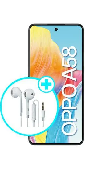 A58 128GB + Audífonos Genéricos Negro