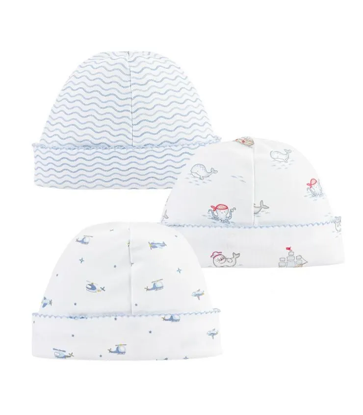 Pack de 3 gorros de 100% Algodón Pima | Colección Happy Flight
