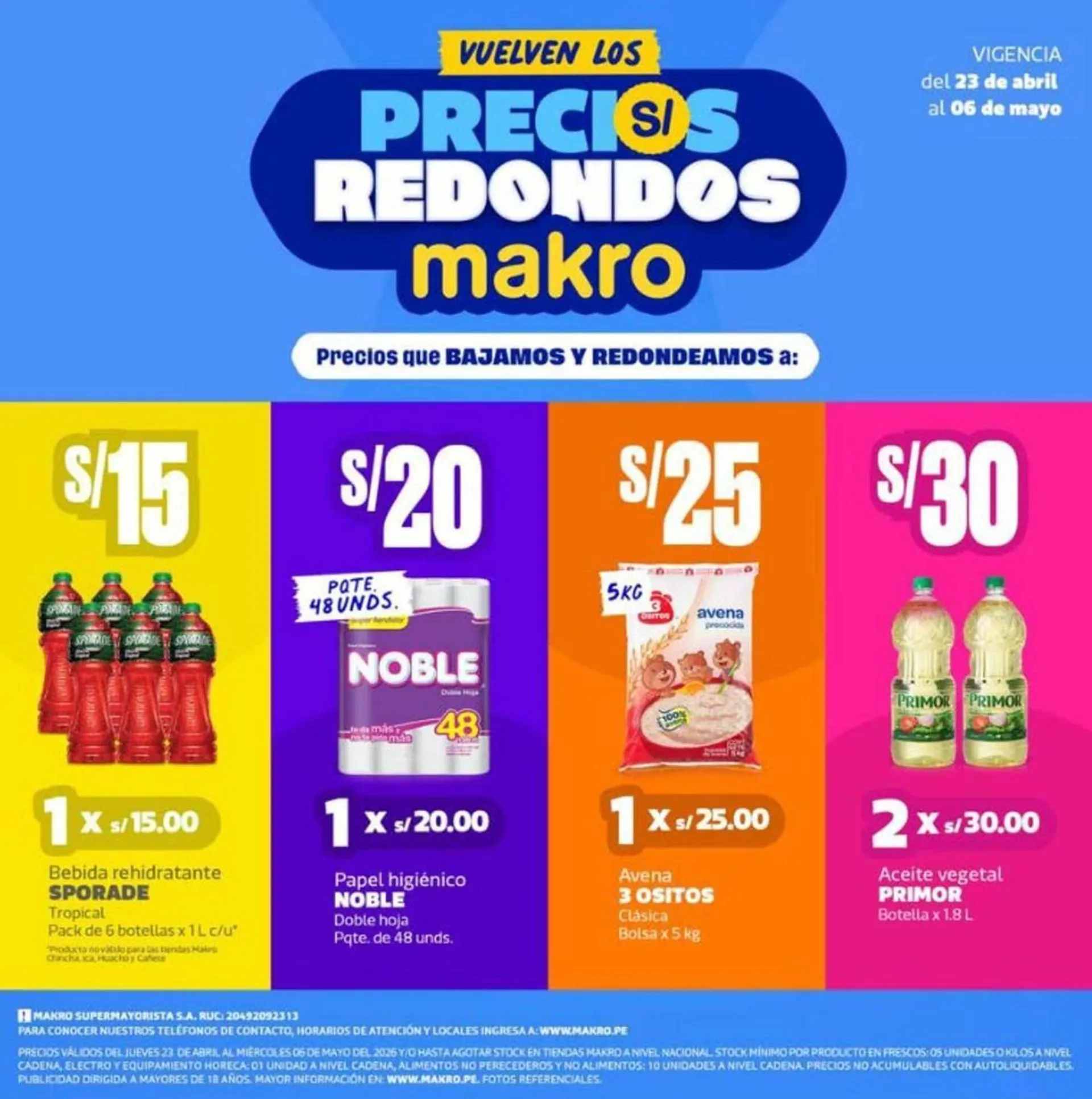 Catalogo de Catálogo Makro 23 de abril al 6 de mayo 2026 - Pag 1