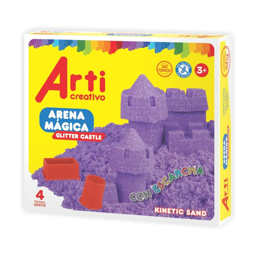 Arena Mágica Arti Creativo Castillo Glitter