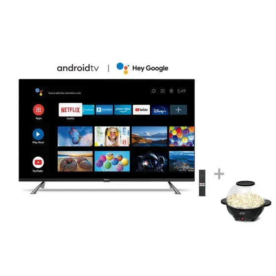 Televisor Miray QLED Smart 4K 50" MQ50-T1001BT + Pop cornera Miray POPM-14