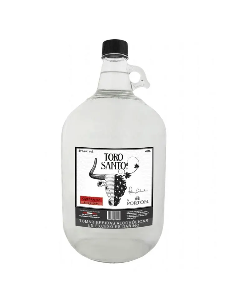 PISCO TORO SANTO 4 Litros