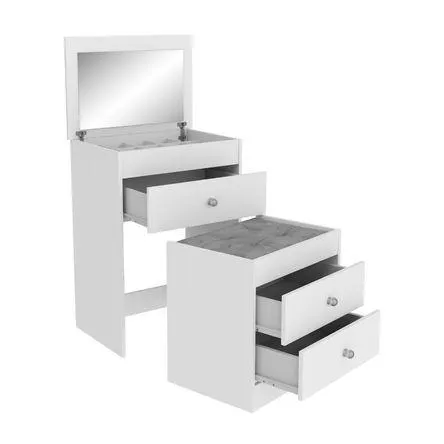 Cómoda Velador Movelbento Modelo MB1011 Blanco de 41 cm