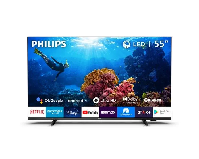 Televisor Philips LED 4K UHD Smart 55" 55PUD7406