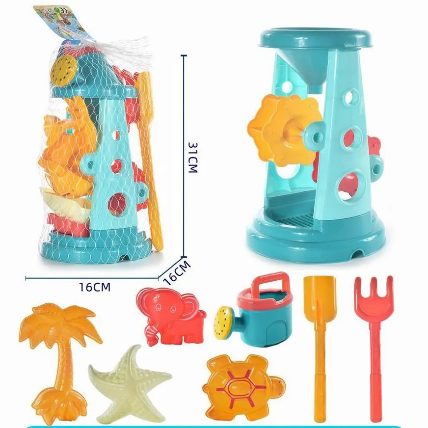 Set Construcción En La Playa X 8 Piezas