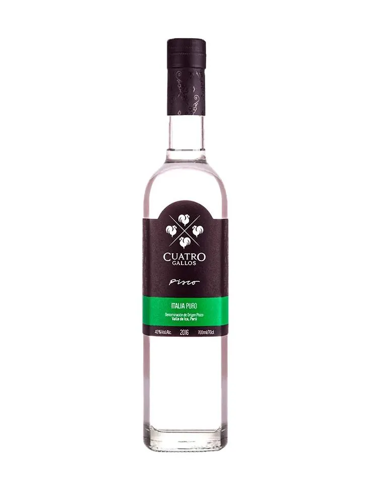 PISCO 4 GALLOS PURO ITALIA 700ML
