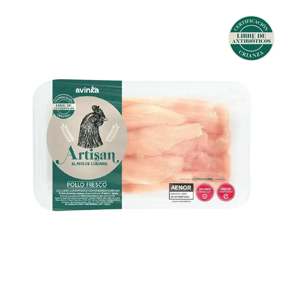 Strips de pechuga Artisan Bandeja 450 g