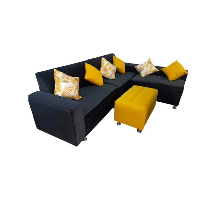 Seccional París Negro Puff