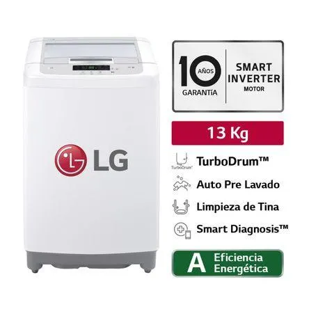 Lavadora LG WT13WPBK Smart Motion Carga Superior 13kg Blanco