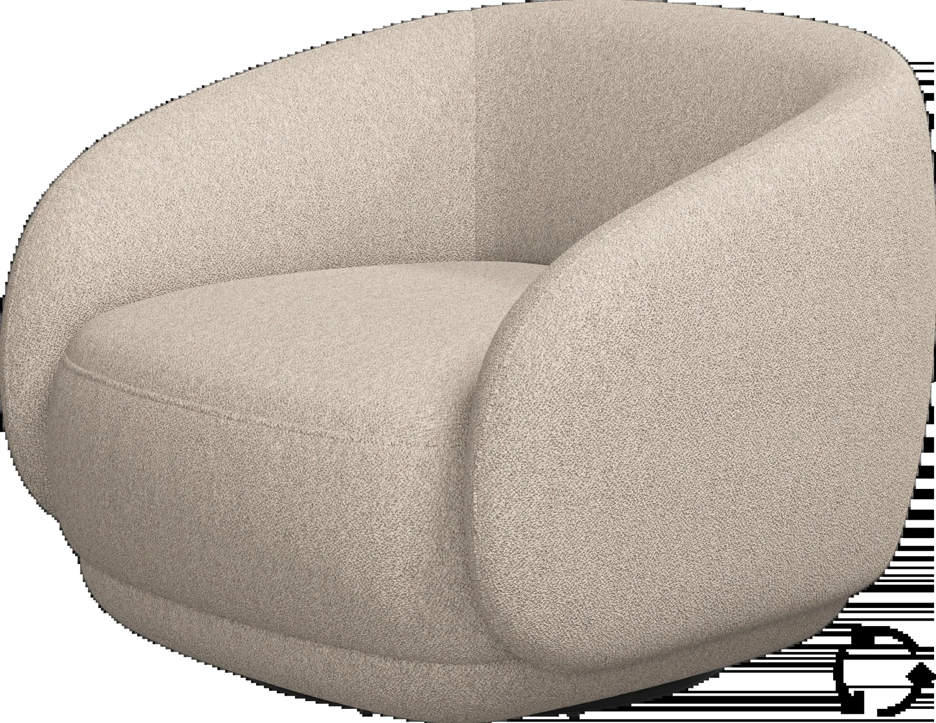 Butaca Bolzano con función giratoria