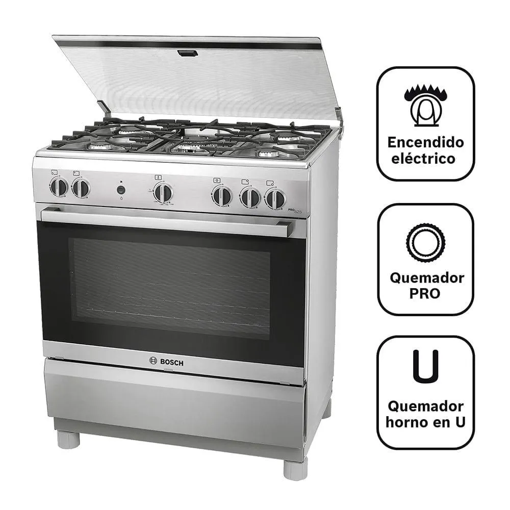 Cocina a Gas 5 Hornillas PRO525 INOX