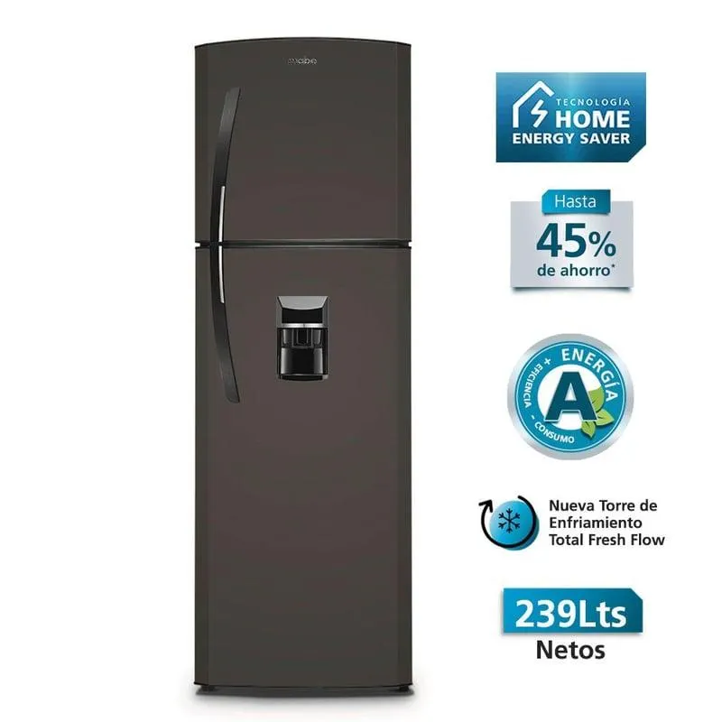 Refrigeradora No frost 239 Lts Netos Grafito Mabe - RMA255FYPG
