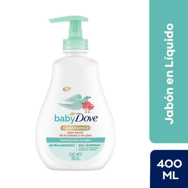 Jabón Líquido DOVE Baby Humectación Sensible Frasco 400ml