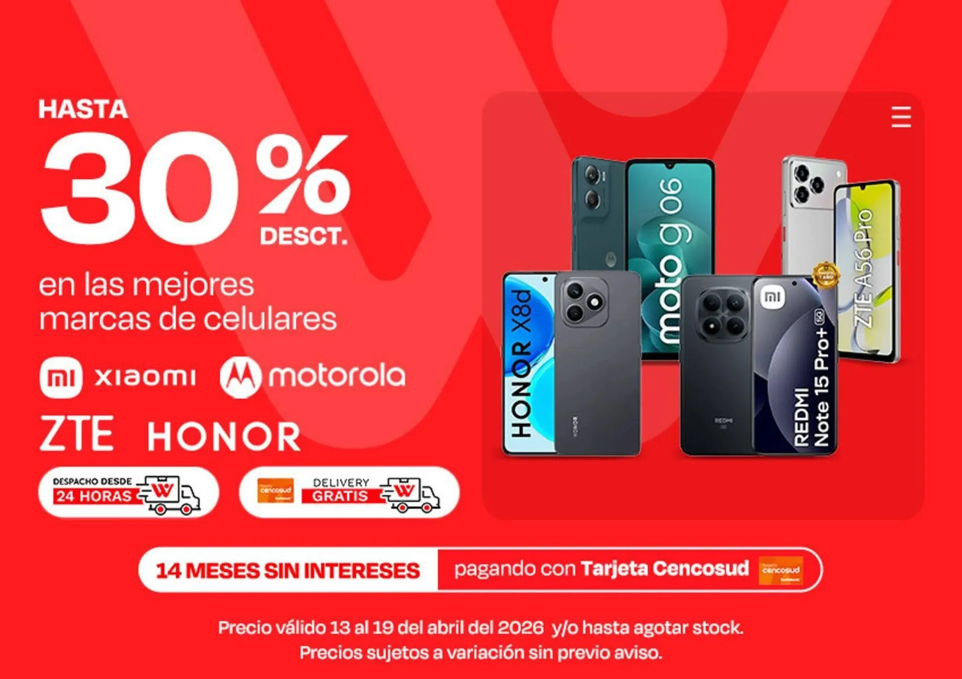 Catalogo de Catálogo Wong 13 de abril al 19 de abril 2026 - Pag 1