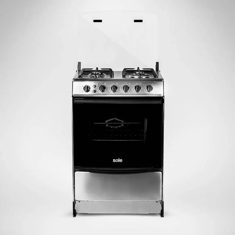 Sole Cocina a Gas 4 Hornillas 60 cm Inox