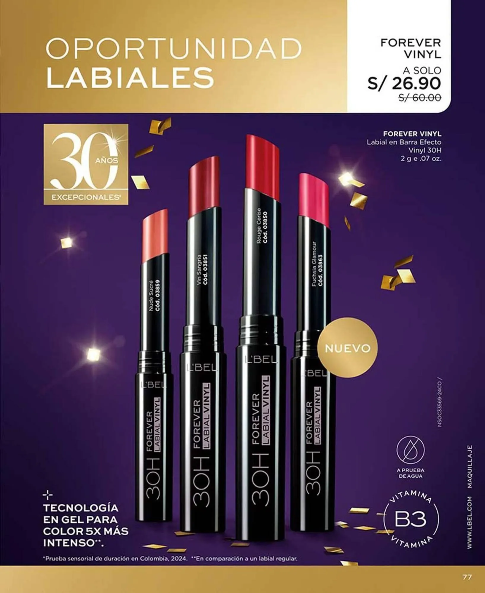 Catalogo de Catálogo L'Bel 28 de enero al 15 de marzo 2025 - Pag 77