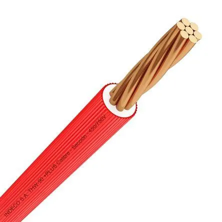 Cable THW-90 +plus 450/750 V 12 AWG Rojo 100m Indeco