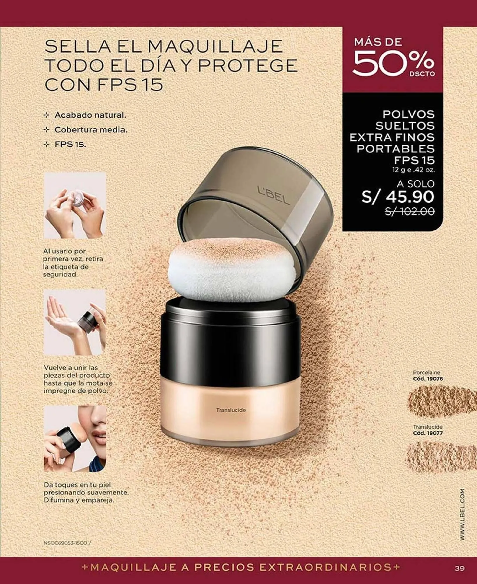 Catalogo de Catálogo L'Bel 17 de setiembre al 31 de octubre 2025 - Pag 39