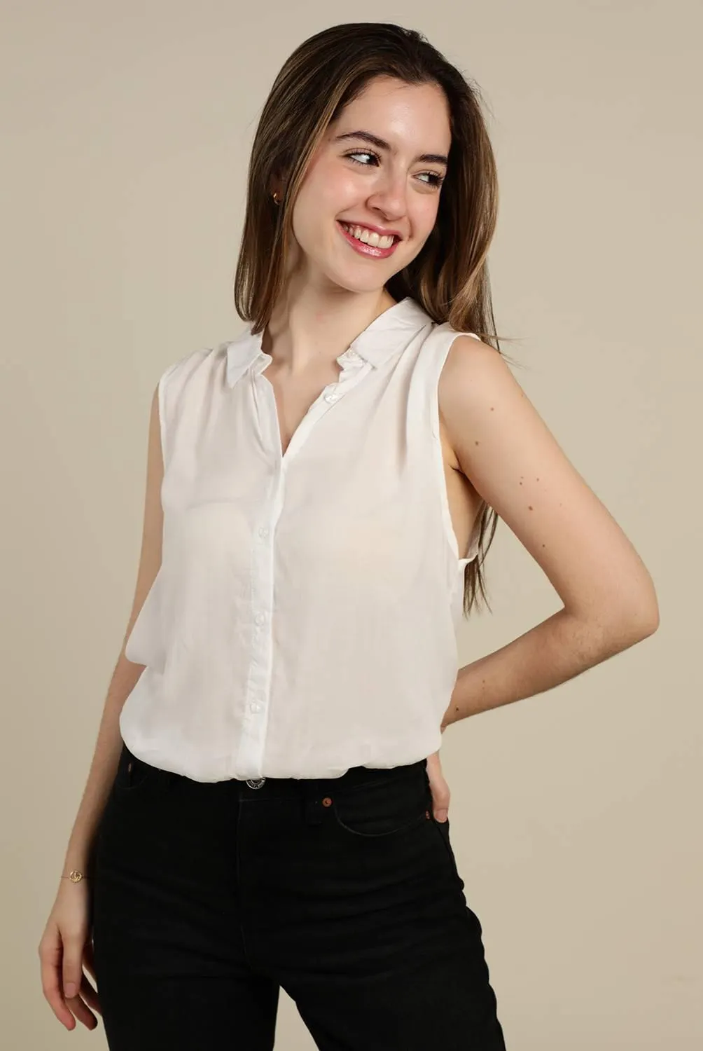 Blusa Manga Cero Mujer Sybilla