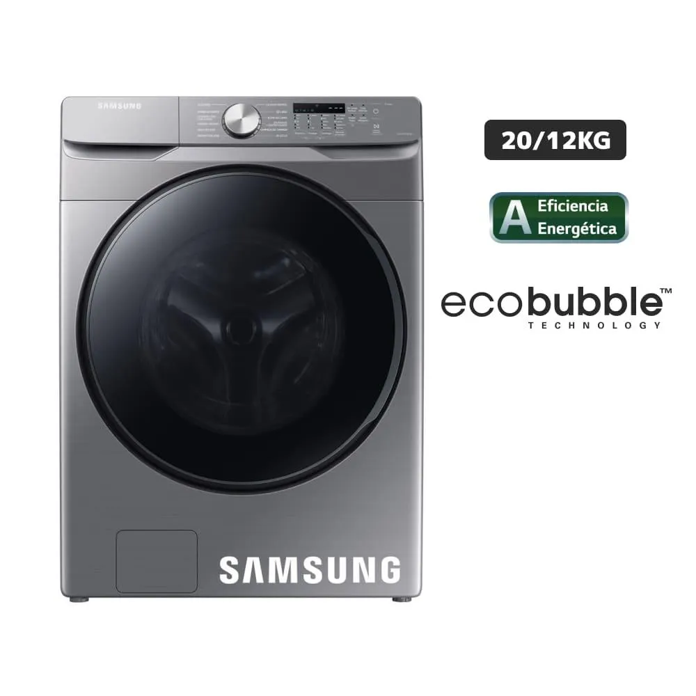 Lavaseca SAMSUNG Carga Frontal 20Kg/12Kg WD20T6000GPPE Gris