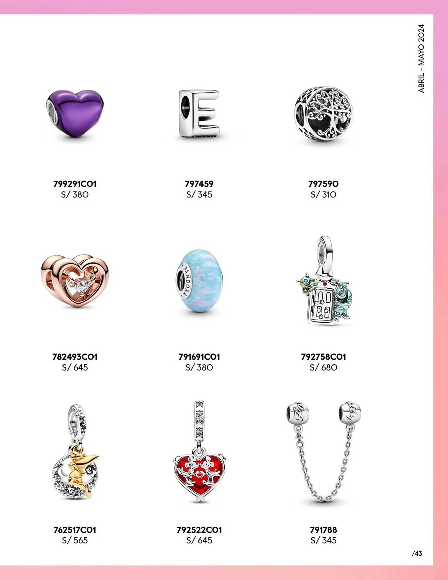 Catalogo de Catálogo Pandora 29 de abril al 31 de mayo 2024 - Pag 43