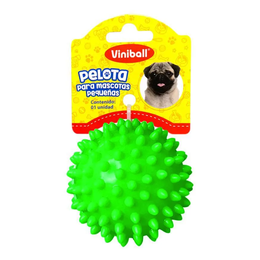 Pelota Para Mascota Peque Verde Neon