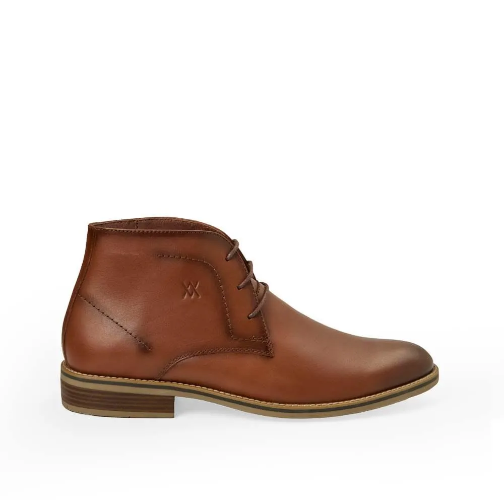 Botín Derby Casual ANGELO-2532 Cobre Viale Homme Cuero