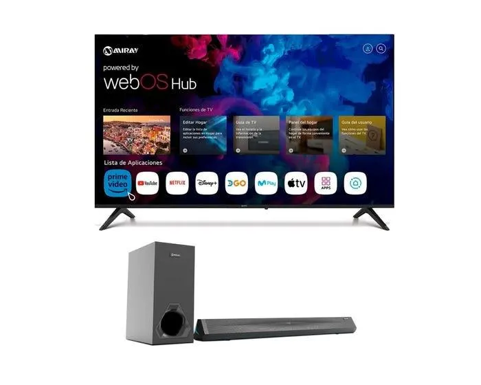 Televisor Miray LED 4K UHD Smart 65" MK65-K5000WBT + Soundbar Miray SBM-S26R